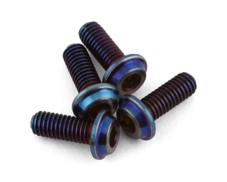 Picture of JConcepts 3x8mm "Top Hat" Titanium Screws (Blue) (4)