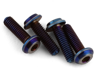 Picture of JConcepts 3x10mm "Top Hat" Titanium Screws (Blue) (4)