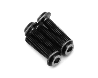 Picture of JConcepts 3x12mm "Top Hat" Titanium Screws (Black) (4)