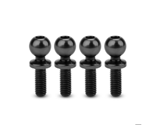 Picture of JConcepts 5.5mm Revolved Titanium Ball Studs (Black) (4) (8mm)