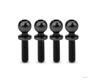 Picture of JConcepts 5.5mm Revolved Titanium Ball Studs (Black) (4) (10mm)