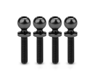 Picture of JConcepts 5.5mm Revolved Titanium Ball Studs (Black) (4) (12mm)