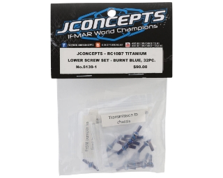 Picture of JConcepts RC10 B7/B7D Titanium Lower Screw Set (Blue) (28)
