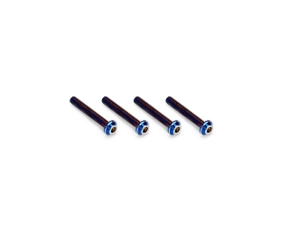 Picture of JConcepts 3x20mm Titanium Top Hat Screws (Blue) (4)