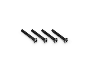 Picture of JConcepts 3x22mm Titanium Top Hat Screws (Black) (4)