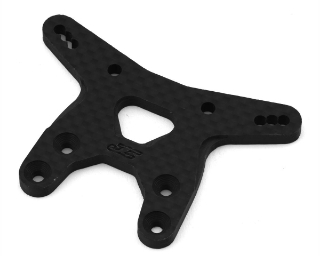 Picture of JConcepts Team Associated RC10B7 Carbon Fiber Front Shock Tower (Black)