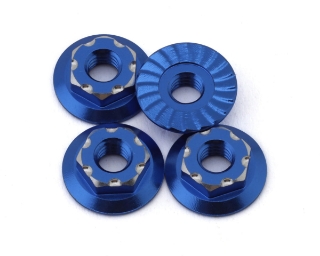 Picture of JConcepts RC10B7 7mm Aluminum Low-Profile Wheel Nuts (4) (Blue)