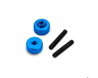 Picture of JConcepts 4-40 Thumb Nuts w/Set Screw (2) (Blue)