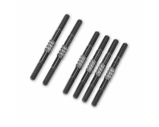 Picture of JConcepts TLR 22X 3.5mm Fin Titanium Turnbuckles Set (Black)