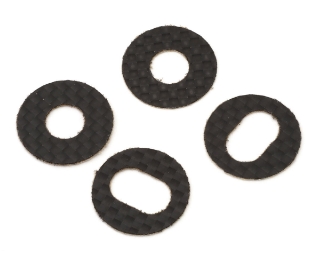 Picture of JConcepts 1/8th Off-Road Carbon Fiber Body Washers w/Adhesive Back (4)