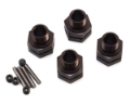 Picture of Kyosho 17mm Hex Wheel Hubs (Gun Metal) (4) (11mm Offset)