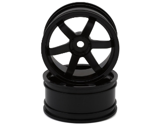 Picture of Yokomo 6-Spoke Drift Wheels (Black) (2) (7mm Offset)