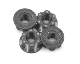 Picture of J&T Bearing Co. 4mm Machined Aluminum Wheel Nuts (Grey) (4)