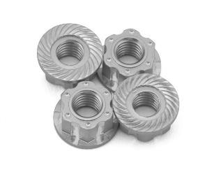 Picture of J&T Bearing Co. 4mm Machined Aluminum Wheel Nuts (Natural) (4)
