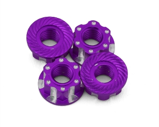 Picture of J&T Bearing Co. 4mm Machined Aluminum Wheel Nuts (Purple) (4)