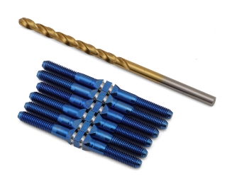 Picture of J&T Bearing Co. Associated B84 Titanium "Milled'' XD Turnbuckles (Blue)