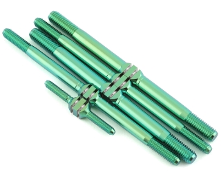 Picture of J&T Bearing Co. Associated RC8T3.2 Titanium "Milled" Turnbuckle Kit (Green)