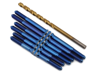 Picture of J&T Bearing Co. Custom Works Patriot Titanium "Milled'' XD Turnbuckles (Blue)