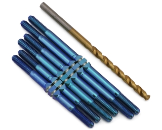 Picture of J&T Bearing Co. GFRP 2024 Assault Titanium "Milled'' XD Turnbuckles (Blue)