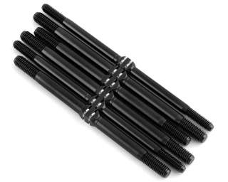 Picture of J&T Bearing Co. HB D8T/E8T Evo 3 Titanium "Milled" Turnbuckle Kit (Black)