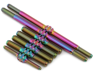 Picture of J&T Bearing Co. Kyosho MP10T Titanium "Milled'' XD Turnbuckles Set (Oil Slick)