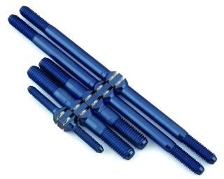 Picture of J&T Bearing Co. Mugen MBX8T/MBX8TR Titanium "Milled" Turnbuckle Kit (Blue)