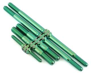 Picture of J&T Bearing Co. Mugen MBX8T/MBX8TR Titanium "Milled" Turnbuckle Kit (Green)