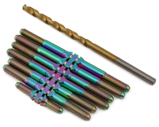 Picture of J&T Bearing Co. Schumacher L1R Titanium "Milled'' XD Turnbuckles Set (Oil Slick)