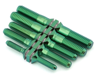 Picture of J&T Bearing Co. Sparko F8 Titanium "Milled" Turnbuckles (Green) (Upper Arm)