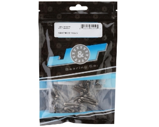 Picture of J&T Bearing Co. Tekno NB/NT48 2.2 Flat Top Upper Titanium Screw Kit (Natural)