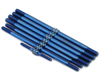 Picture of J&T Bearing Co. Tekno NT48 2.2 Titanium "Milled" Turnbuckles (Blue)
