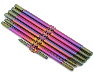 Picture of J&T Bearing Co. Tekno NT48 2.2 Titanium "Milled" Turnbuckles (Oil Slick)