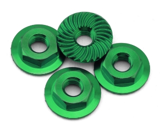Picture of J&T Bearing Co. Titanium 4mm Surelock Wheel Nuts (Green)