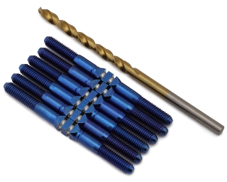 Picture of J&T Bearing Co. Yokomo SO 2.0 Titanium "Milled'' XD Turnbuckles Set (Blue)