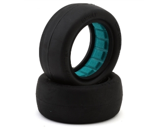 Picture of TZO Tires One 2.2" 4WD Front 1/10 Slick Buggy Tire (2) (Teal)
