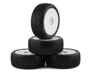 Picture of TZO Tires 402 1/8 Buggy Non-Glued Tire Set (White) (4) (Super Soft)