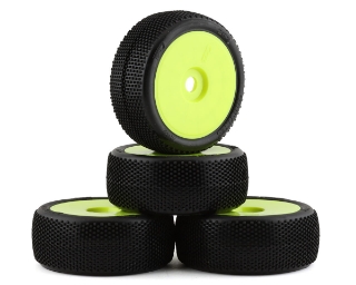 Picture of TZO Tires 202 1/8 Buggy Non-Glued Tire Set (Yellow) (4) (Supreme Clay)