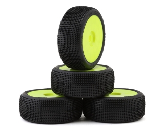 Picture of TZO Tires 402 1/8 Buggy Non-Glued Tire Set (Yellow) (4) (Super Clay)