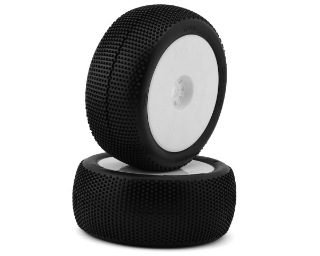 Picture of TZO Tires 202 1/8 Truggy Non-Glued Tire Set (White) (2) (Super Clay)