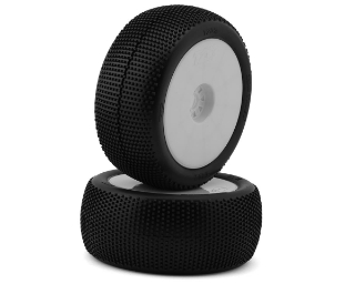 Picture of TZO Tires 202 1/8 Truggy Pre-Glued Tire Set (White) (2) (Supreme Clay)