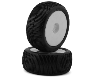 Picture of TZO Tires 202 1/8 Truggy Non-Glued Tire Set (White) (2) (Supreme Clay)