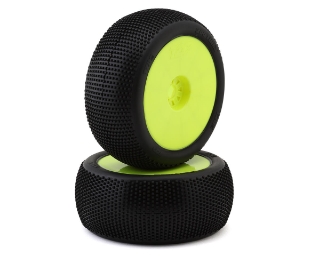 Picture of TZO Tires 202 1/8 Truggy Pre-Glued Tire Set (Yellow) (2) (Medium)