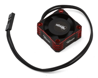 Picture of Tekin 25x25x10mm Hiflow Aluminum Cooling Fan (Black/Red)