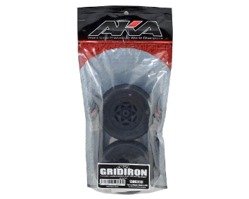 Picture of AKA Gridiron SC Pre-Mounted Tires (SC5M) (2) (Black) w/12mm Hex