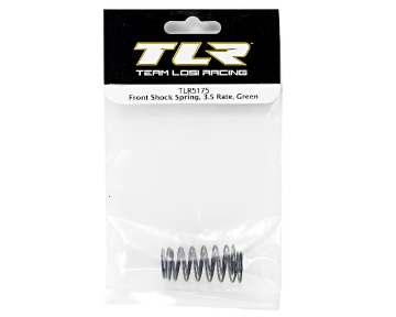 Picture of Team Losi Racing Front Shock Spring Set (3.5 Rate/Green) (TLR 22)