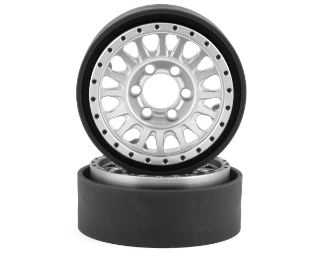 Picture of Vanquish Products KMC KM445 Impact 1.9" Beadlock Crawler Wheels (Clear) (2)