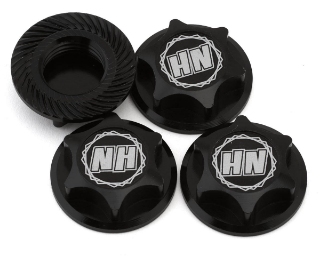 Picture of HongNor X5B 17mm Capped Serrated Wheel Nuts (Black) (4)