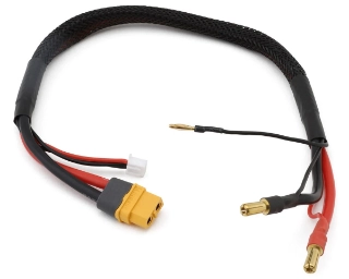 Picture of Yeah Racing 2S LiPo XT60 Charge Lead (Female XT60 to 5mm Bullets) w/3-Pin JST-XH Balance Plug