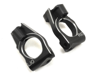 Picture of Yokomo Aluminum Front Steering Hub Carrier (Black) (2) (10°)