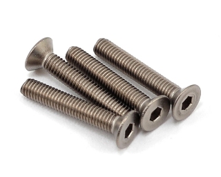 Picture of Yokomo 3x18mm Titanium Flat Head Screw (4)